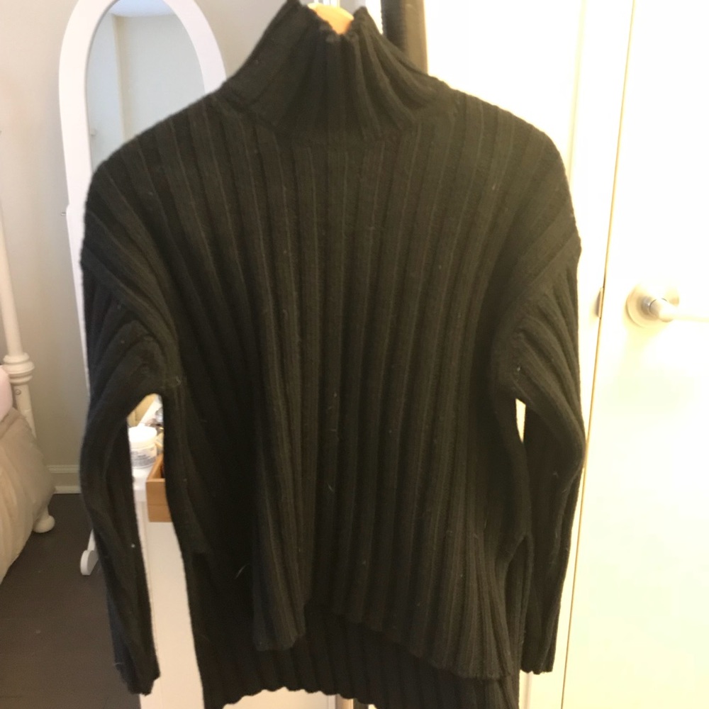 Everlane Wool-Cashmere Rib Oversized Turtleneck